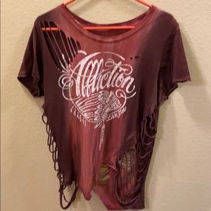 Women’s Distressed Affliction Top